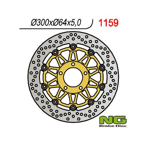 Disco de freno delantero NG para Suzuki GSX 750 '97-'03, VZ 800 Marauder '96-'08 (300x64x5) flotante