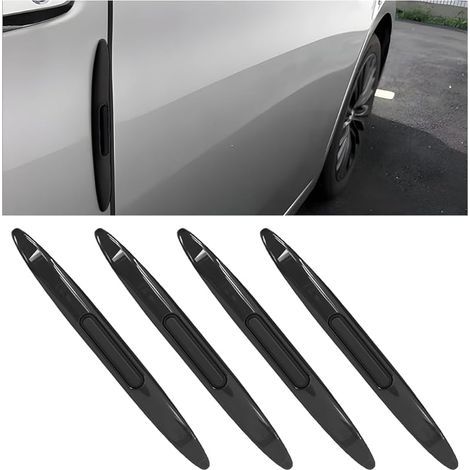 4-teiliges Antikollisionsleisten-Set für Autos, Stoßstangen-Antireibungsschutzleiste, Antikollisionsschutzleiste für Autos, Türschutz mit antistatischer Beschichtung (Schwarz) (1/5)