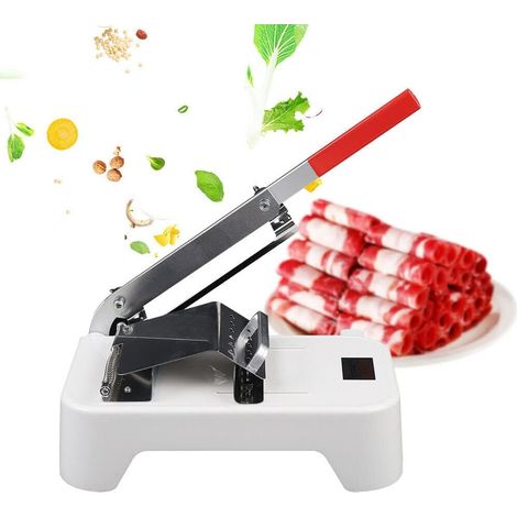 Fleischschneider Manueller Schneider Edelstahl Fleisch Schneidemaschine für Speck, Mutton, Schinken (1/5)