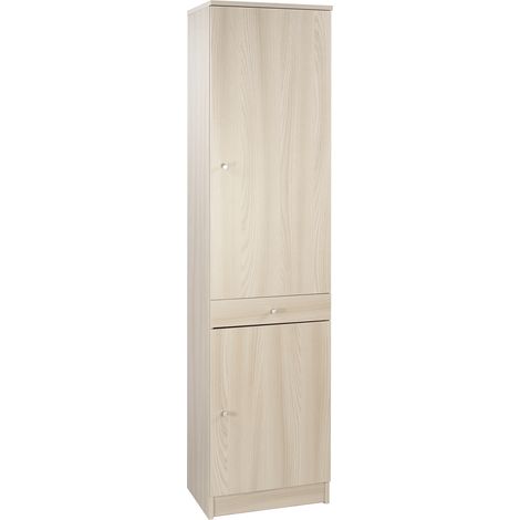 Colonna 2 Ante e 1 Cassetto 46L x 34P x h183 – Finitura Olmo Chiaro – Sarmog (1/5)