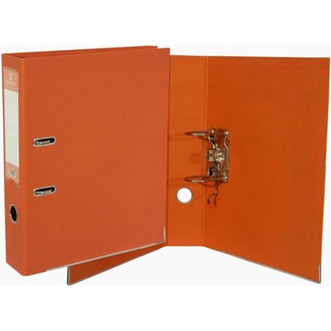 Bismark reliure a-z pvc a4 dos 75 - robuste - porte-cartes sur le dos - chemise en métal sur le bord inférieur - mécanisme à levier de