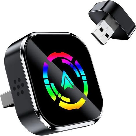 Adaptateur Carplay Sans Fil - Bluetooth 5.0 - Compatible iPhone iOS 10+ et Android - Pour Voitures avec CarPlay Filaire d'Origine - 1 Pièce (1/5)