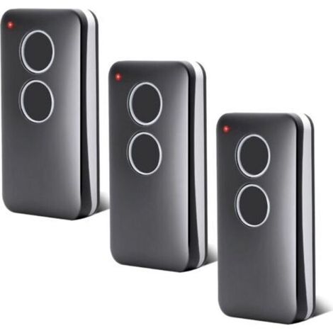 Set di 3 telecomandi per porte da garage - 433,92 MHz - 2 canali - Compatibile con V2 PHOX 2, V2 PHOX4, V2 TRC4, V2 TSC4, V2 Phoenix 2, V2 Phoenix 4, Rolling Code (1/5)