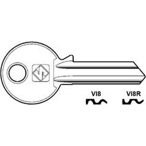 10PZ CHIAVI PER CILINDRI VIRO 5 SPINE GRANDI - VI8R SX
