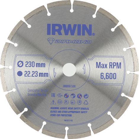 IRWIN TARCZA DIAMENTOWA 230mm x 22,23mm / SEGMENTOWA
