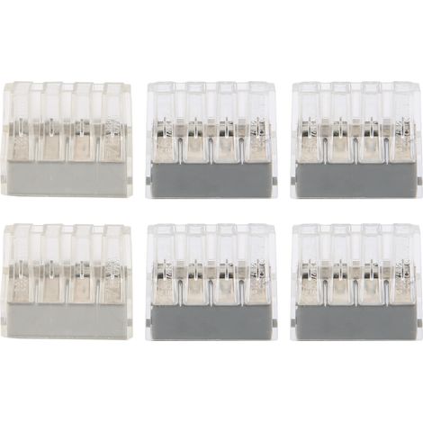 Connecteur rapide PCT-108, 100 pièces de raccordement fil électrique, borne de jonction universelle pour câble souple et rigide, sans soudure (1/5)