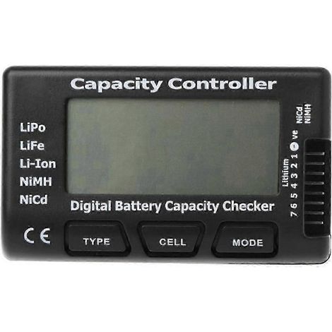 Testeur de capacité de batterie numérique RC Cellmeter 7 compatible avec les batteries LiPo, Li-ion et NiMH. (1/5)