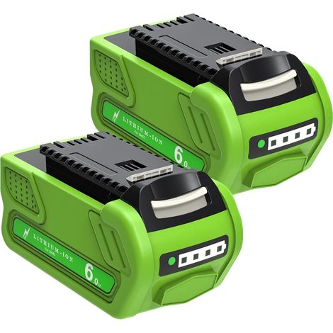 Batterie Greenworks 40V, capacité 6000mAh, Li-Ion rechargeable (1/2)