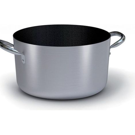 Ballarini 2018.4 Linea 2000 Casseruola Media Antiaderente con 2 Manici in Acciaio Inox Diametro 40 cm Altezza 22.5 cm colore Nero