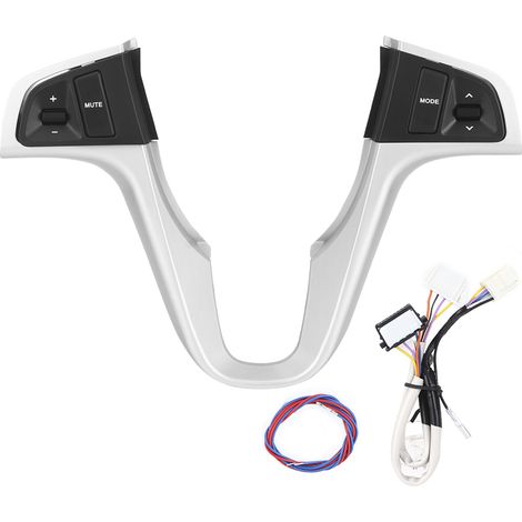 Boutons gauche/droite de commutateur de télécommande de volant, adaptés à Hyundai Accent RB 2011 – 2017, rétro-éclairage bleu sans Bluetooth