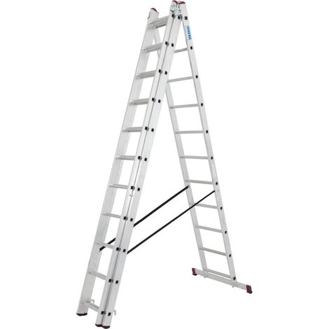 CORDA Vielzweckleiter 3x11 Sprossen,
