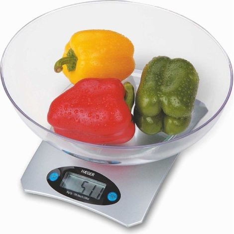 Küchenwaage Haeger Santini schwarz Genauigkeit 1g 5kg