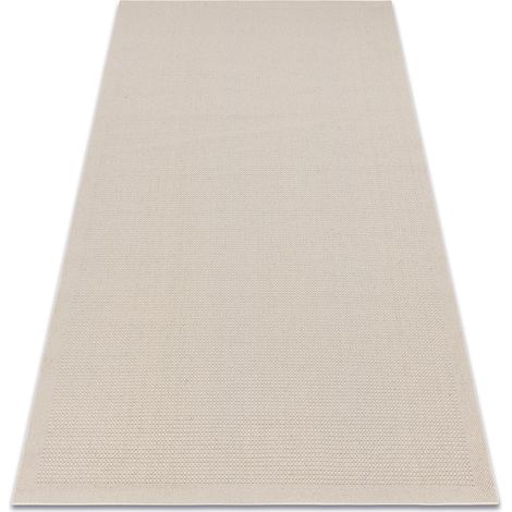 Wool carpet VILLA 8986/68200 Plain SIZAL, flat-woven beige beige 240x340 cm