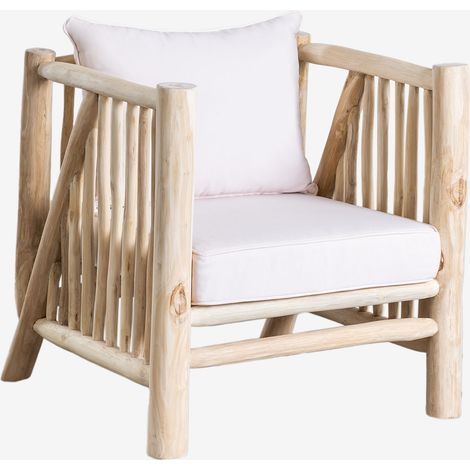 SKLUM Sessel aus Teakholz Narel Braun Natur                                  