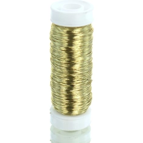 H & R Bastel - Decolackdraht Goldfarben rostfrei 0,3 mm - 50 Meter