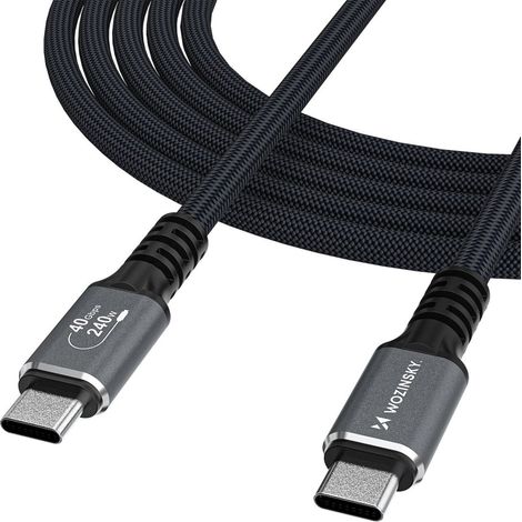 Câble Thunderbolt 4 USB-C 240 W 4K 1,5 m - Noir (1/5)