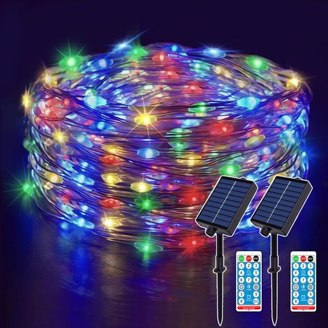 Guirlande lumineuse LED multicolore 20 m fil de cuivre pour sapin de Noël, chambre (1/5)