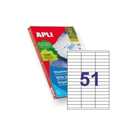 Etiquetas Adhesivas Apli 01294/ 70 x 16.9mm/ 100 Hojas