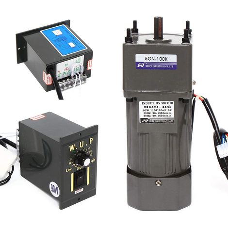 Motoriduttore 100K, motore elettrico CA 90W, monofase 220V, coppia elevata 1:100, 13,5 giri/min (1/5)