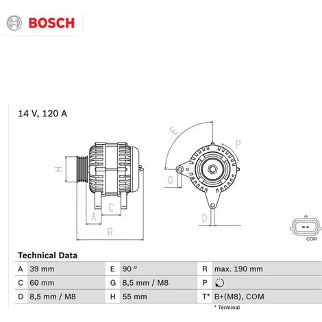 Alternateur BOSCH 0 986 049 030 DACIA 23 10 021 51R 23 10 048 64R 23 10 085 78R