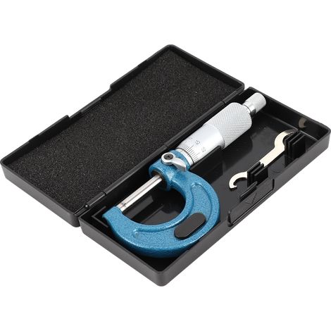 Micromètre extérieur 0-25mm, échelle laser en acier au carbone, mesure de diamètre avec dispositif de blocage (1/5)