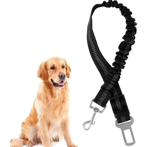 Arnés de seguridad para perros, cinturón de seguridad de una sola pieza con amortiguador y mosquetón, para todo tipo de coches y todo tipo de perros y gatos. (1/5)