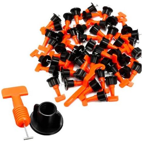 Tile Systeme Leveling Reutilisable Carrelage Niveleur Et Spacers Outils - 51 Pcs (1/4)