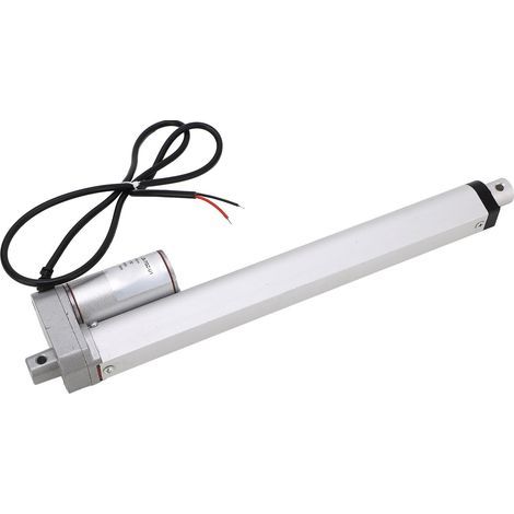 Elektrischer Linearantrieb 24V DC 750N, 250mm Hub, weiß, Set mit Fernbedienung und Steuerung zum Heben. (1/5)