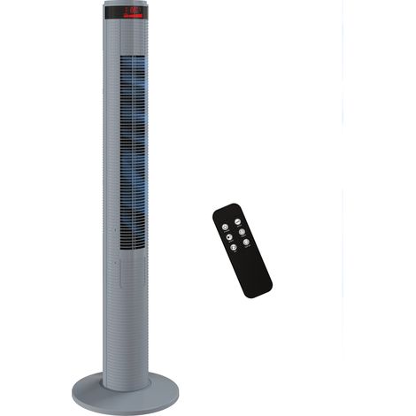 HOMCOM Oscillating Tower Fan Remote Control 3 Speed Modes Cooling Machine
