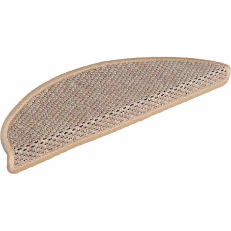 Maison Exclusive - Tappeti Adesivi Scale Aspetto Sisal 15pz 56x17x3cm Beige Chiaro (1/5)