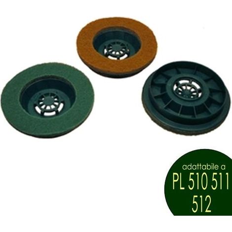 KIT 3PZ Feltro ABRASIVO Pad Folletto pulilux PL 510 511 512