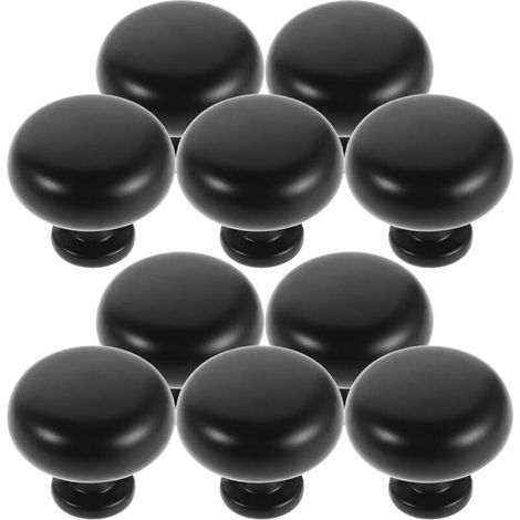 Maniglie rotonde in alluminio per cassetti – Set da 10 pezzi con viti, stile vintage per armadi, cassettiere e mobili da bagno.