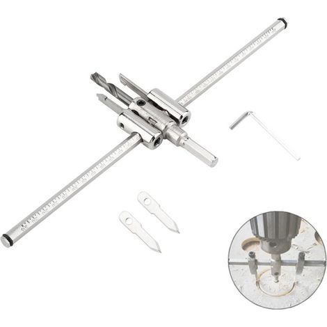 Scie Cloche Réglable Bois 40-300 mm – Foret Trou Circulaire – Perceuse, Menuiserie (1/4)