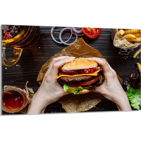 Glasschutzplatte für den Herd 80x52 Hamburger (1/5)