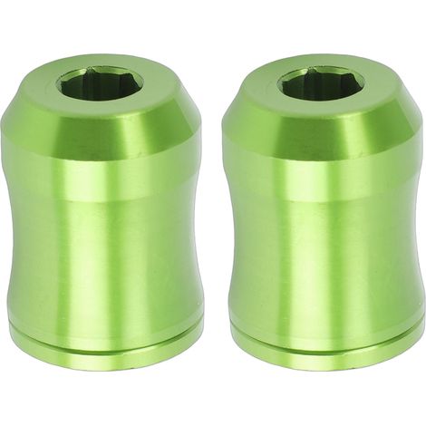 Lot de 2 anneaux porte-vis magnétiques pour embouts de tournevis hexagonaux de 6,35 mm, aimanteur en alliage d'aluminium haute dureté, vert