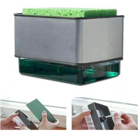 Distributeur automatique de liquide vaisselle ABS PS 300 ml, à pression, pour laver la vaisselle et les ustensiles de cuisine (1/5)