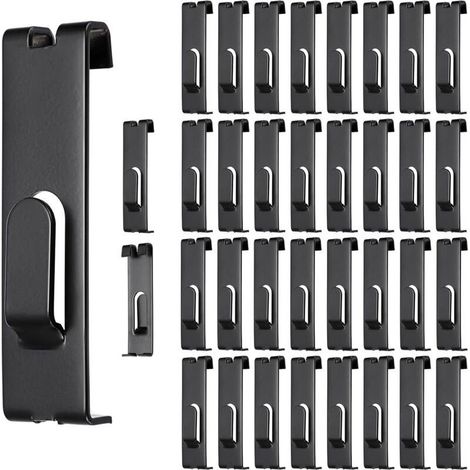 Lot de 35 crochets de suspension en métal pour tableau de bord, panneaux d'affichage, crochets encoches pour cadre photo, œuvres d'art commerciales, accessoires de grille pour magasin (1/4)