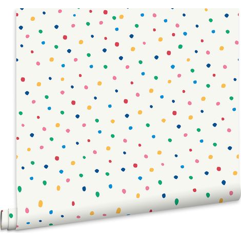 Joules Vliestapete Lynx Multi Spot White / Rainbow 10mx52cm (1/5)