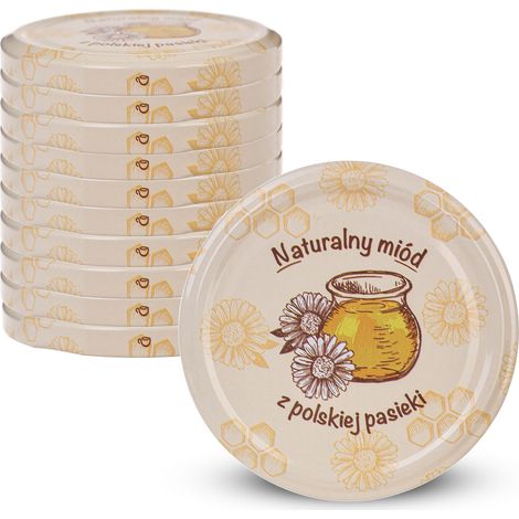 KADAX Deckel fi82 Paket 10 Stück Honig aus der Imkerei M-0