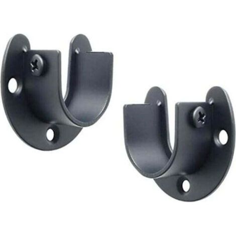 Stainless steel U-shaped shower curtain rod bracket, 200 kg capacity (1/3)