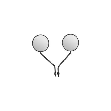 Adatto per specchietti retrovisori per moto Lntyq, specchietti laterali rotondi universali, compatibili con manubri di moto, confezione da 2 (8 mm)