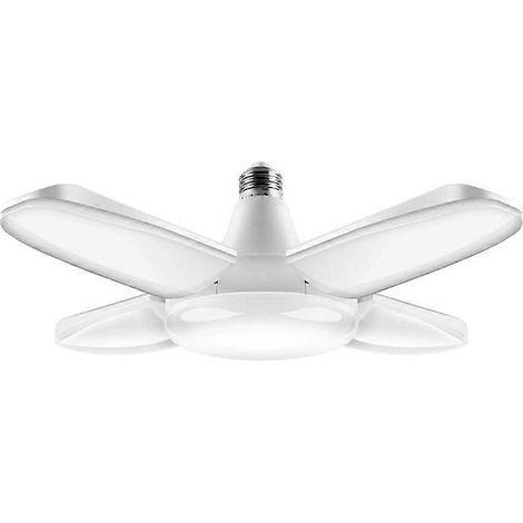 Éclairage LED pour garage 38W, luminaire LED déformable pour garage, plafonnier LED pour garage 3800LM avec 4 panneaux réglables (1/4)