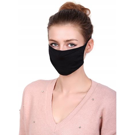 Mascarillas antibacterianas reutilizables con iones de plata, paquete de 3 (1/5)