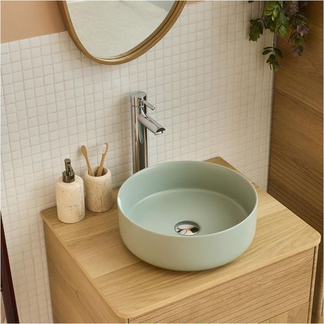 Lavabo da appoggio tondo 36 x 36 cm DIEGO