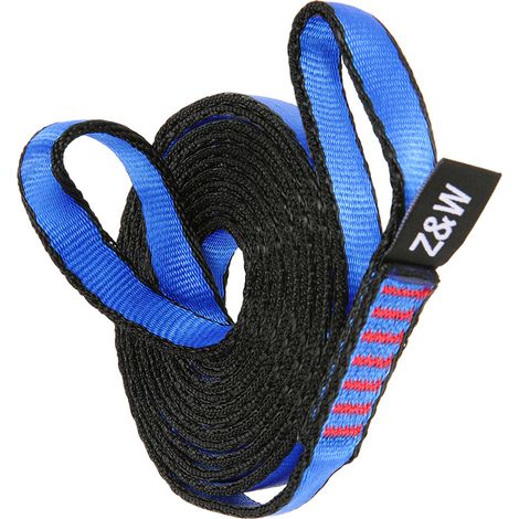 Sangle de course en corde 23KN, 16mm, 150cm/4,9 pieds, sangle plate, ceinture pour l'alpinisme, l'escalade, la spéléologie, le rappel, l'ingénierie de sauvetage (1/5)