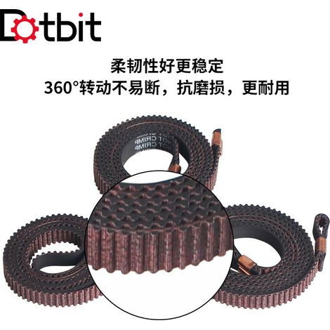 3D printer accessory Kobra 3 X/Y/Z axis timing belt kit, compatible with original belts, wear-resistant and durable. (1/4)