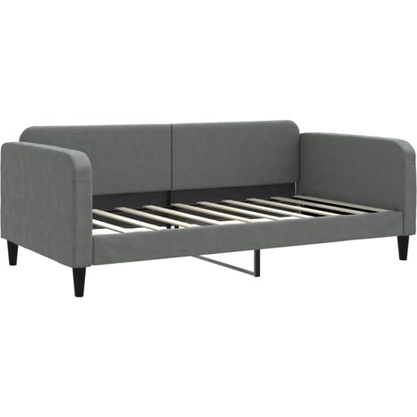 Maison Exclusive - Letto da Giorno Grigio Scuro 100x190 cm in Tessuto (1/5)