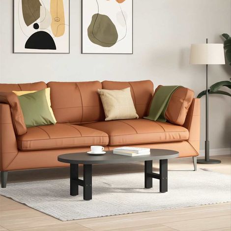 Maison Exclusive - Gambe per Tavolino da Caffè Nere 2 pz 30x(30-31) cm Acciaio