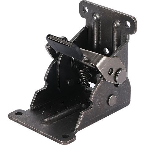 Set of 2 Folding Support Brackets, Self-Locking Hinges, Hinges for Folding Furniture Flap Legs, Folding Support Leg Fittings (1/5)