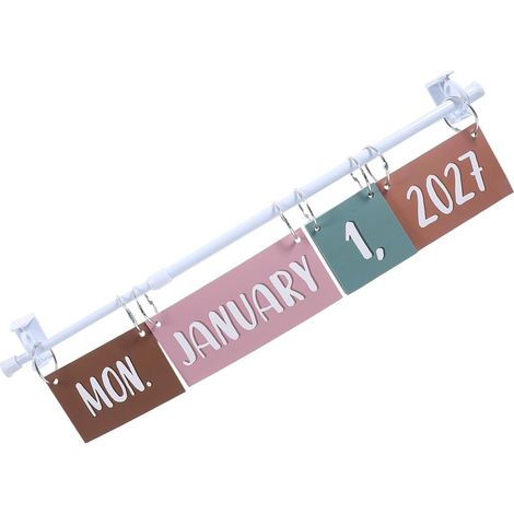 Calendrier scolaire décoratif en forme de feuille avec tige